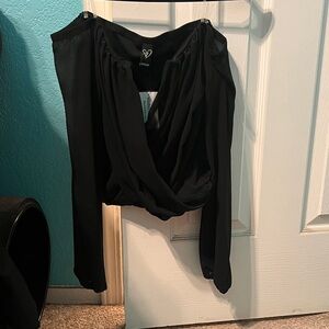 Windsor Black Off Shoulder Top